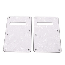 2 piezas de PVC blanco para placa trasera de guitarra eléctrica