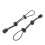 Elastic Plastic Hiking Stick Locks 2 Pack for Backpack Mountaineering Poles 6