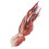 Roter 300g Angeloctopus-Köder mit Spray-Ink, TPE & Stahl 4