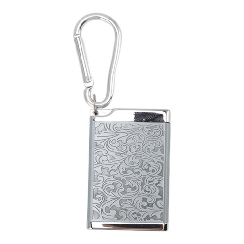 Compact Aluminum Ash Box with Keychain - Stylish Silver Edition 1