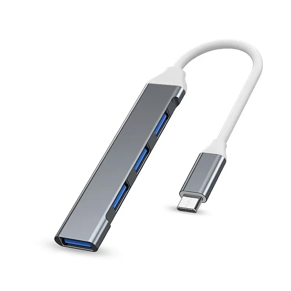 Usb-C Hub 3.0 4-Port Usb-C Dock, Ultra-Slim Aluminum Type-C Extension Adapter For Keyboard, Mouse, Printer 9067246349417