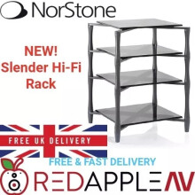Norstone Slender HiFi AV Rack Stand Matte Anthracite Grey