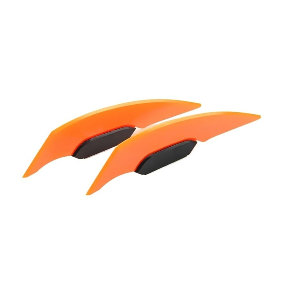 Side Spoiler Cowl Universal Motorcycle Winglet Aerodynamic Spoiler For Motorbike And Scooter Decoration Sticker Orange 9393856657209