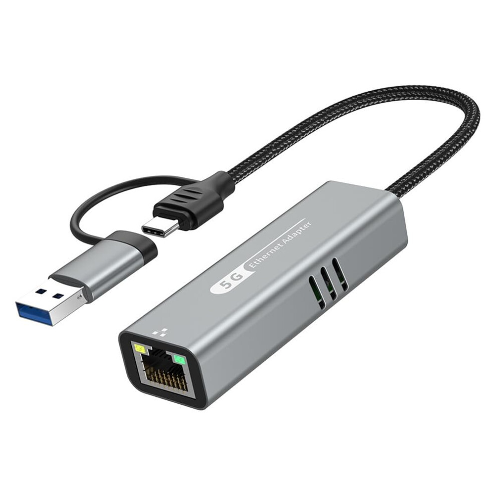 Usb 3.2 To 5Gbps Ethernet Adapter Rtl8157 5000Mbps Rj45 Network Converter For Laptop 5G 2.5G 1G 100Mbps 9393856657476