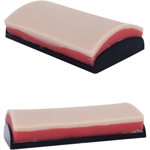 Venipuncture Training Pad Silicone Human Skin Model 3-Layer Suture Practice Pad 2