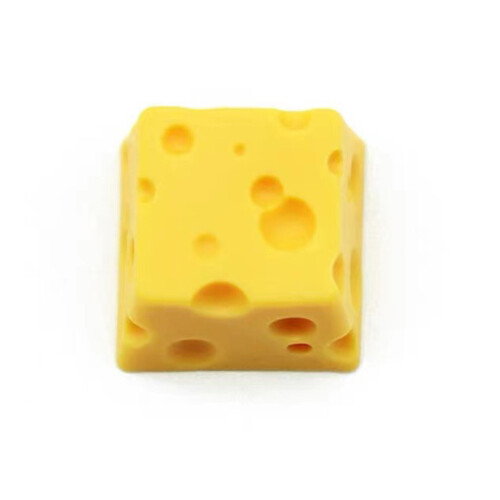 Tecla de resina de estilo queso, pintada a mano, duradera. 2