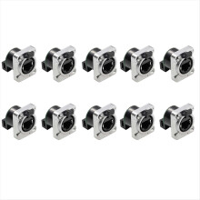 10PCS Ethernet Rj45 Chassis Socket NE8FDP Pass Through Connector IP65 Waterproof D