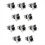 10PCS Ethernet Rj45 Chassis Socket NE8FDP Pass Through Connector IP65 Waterproof C 2