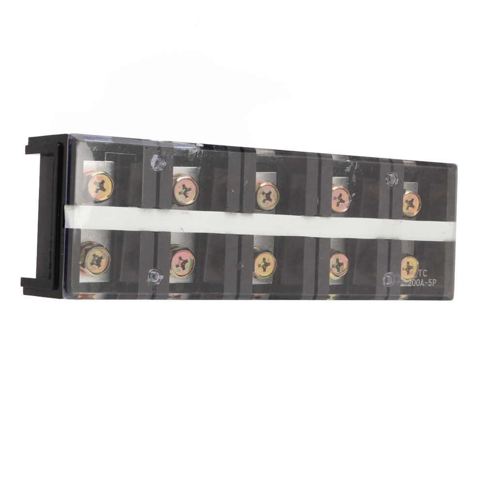 2005 Dual Row High Current Terminal Strip 200A 600V, 5 Positions 9471356212149