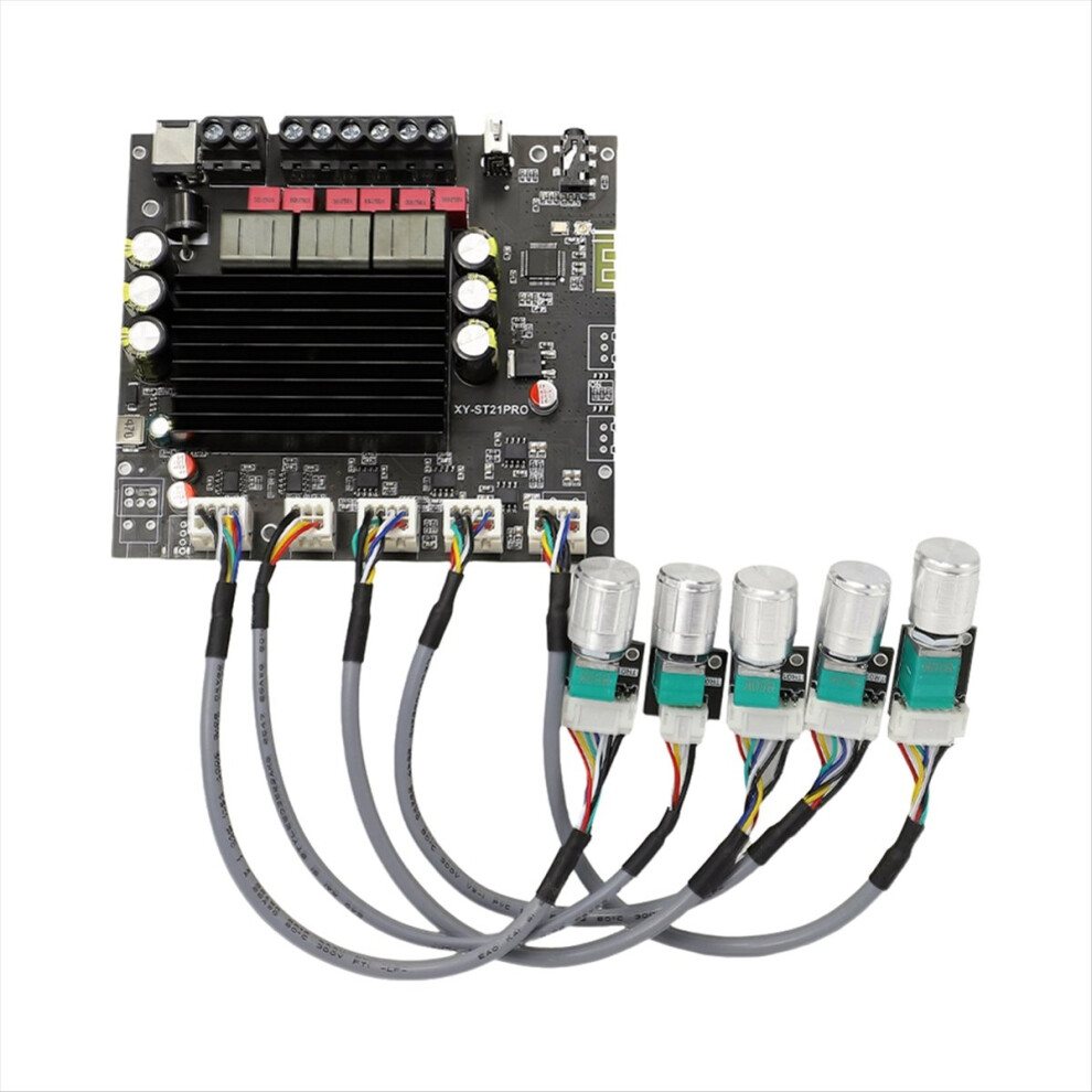 Xy-St21pro Bluetooth Digital Amplifier Board 2.1 Channel 100Wx2+200W Subwoofer Tpa3221 Exceeds 3116 4851537542855