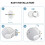 Wall Mount Holder Stand for 4&5 Space Saving Bracket Assistants Smart Speaker Accessory White 5