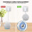 Wall Mount Holder Stand for 4&5 Space Saving Bracket Assistants Smart Speaker Accessory White 6