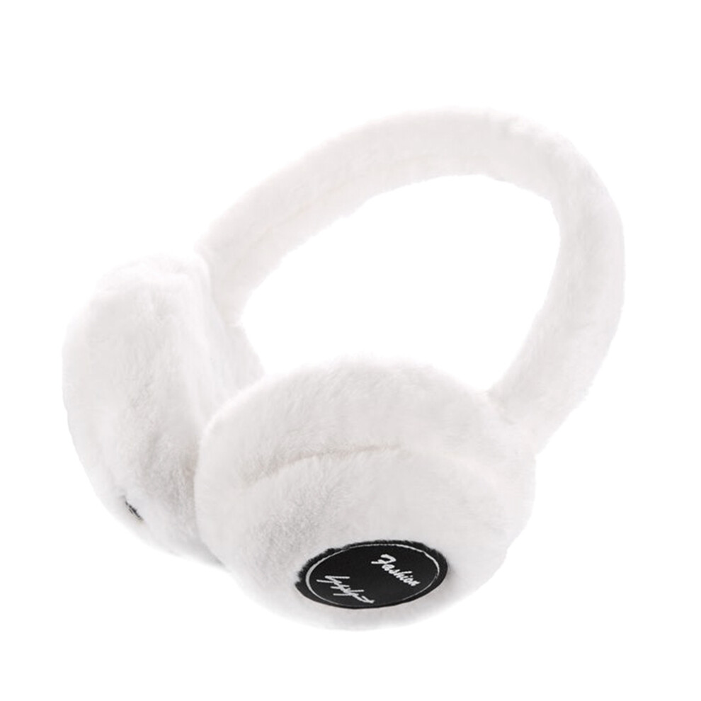 Winter Ear Warm Headphone Wireless Bluetooth 5.0 Earmuffs With Extra Soft White 4851537543753