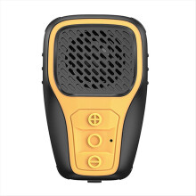 Wireless Bluetooth Speaker Wearable Mini Magnetic Suction Portable IPX67 Waterproof Stereo Column Subwoofer Black+Yellow