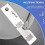 LP Vinyl Stylus Azimuth Compensation Angle/Calibration Gauge Adjustment Ruler for Phonograph 7