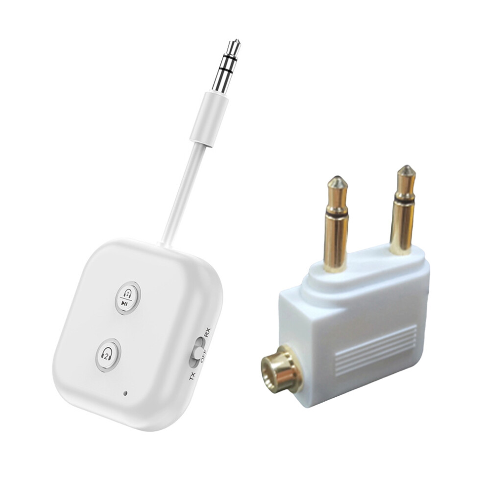Photos - FM Transmitter 2 in 1 Bluetooth 5.3 Audio Transmitter Receiver 3.5MM AUX Stereo Wireless Adapter with Mic for Car Airplane TV PC