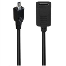 0. Mini 5P Type C Female to 8-Pin B Male Charge Cable Adapter Converter Cord Camera A