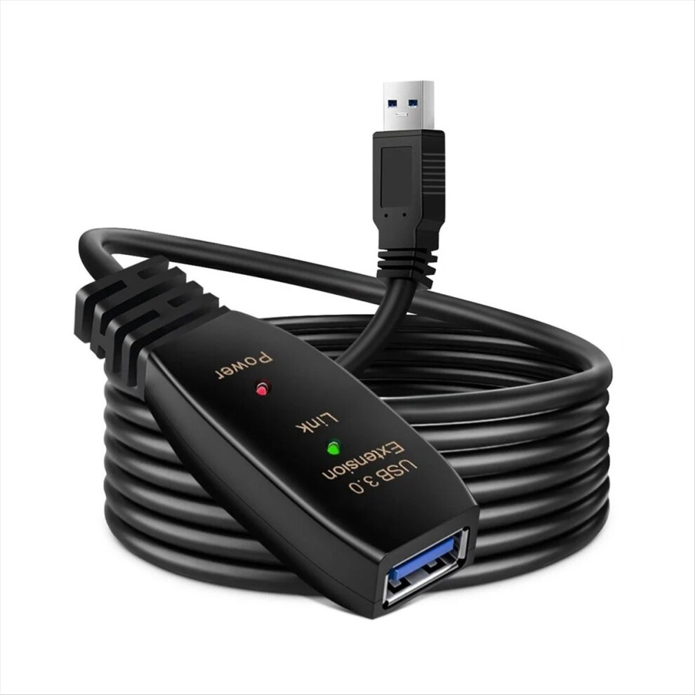 Usb3.0 Extension Cable Signal Amplifier Type A Male To Female Extender For Pc Laptop Conference Camera 5M 4851537552687