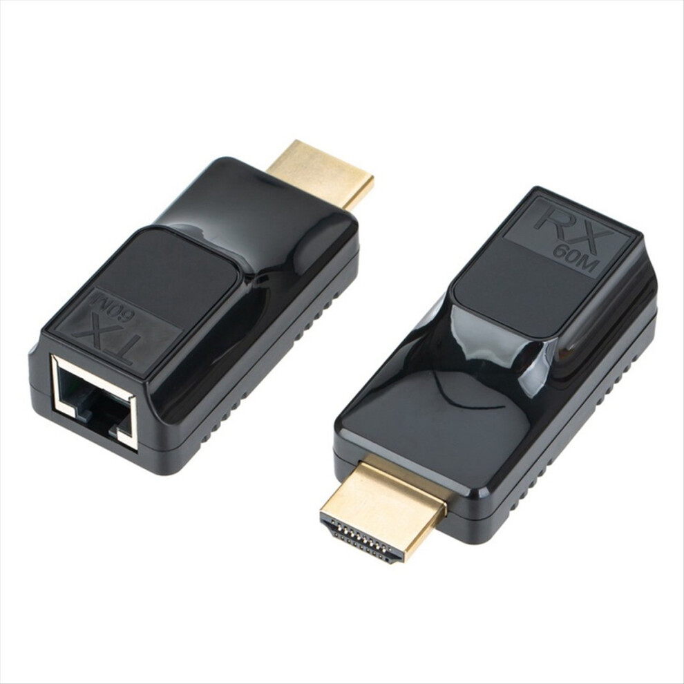 60M -Compatible Extender Rj45 To 1080P Hd Video Network Cable Adapter For Hdtv Monitor 4851537552489