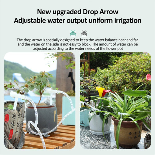 WIFI Intelligent Watering Device Double Pump Timed Automatic Drip Irrigation System Remote Control for 30 Pots 2
