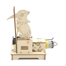 DIY Woodpecker Assemble Model Science Experimental Tool Kit STEM for Learning Wooden Puzzle