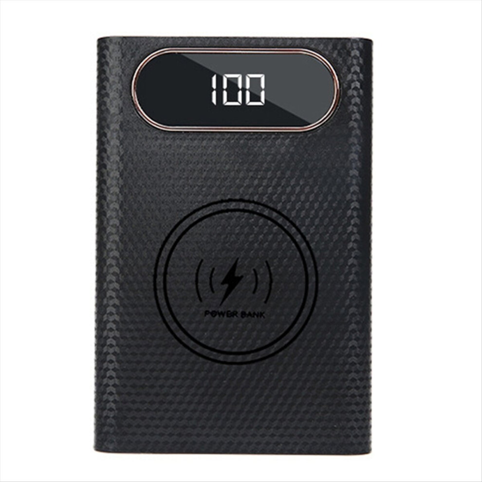 Wireless Diy Shell 21700 Battery Storage Box Quick Charge 22.5W Detachable Power Bank Case Without Black 4851537551352