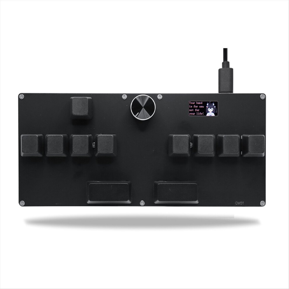 Saudism Cm51 Osu Gaming Keyboard White Switch Rapid Trigger Magnetic Switches With Knob Screen Copy Paste Shotcut Black
