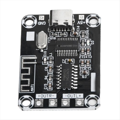PAM8403 Digital Bluetooth Amplifier Board DC5V Mini Case TYPE-C Powered 5W USB Module