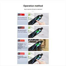 Gas Leak Detector Portable Nature Detectors Methane Hexane Propane Sniffer for Home/Outdoor Black Contains Battery