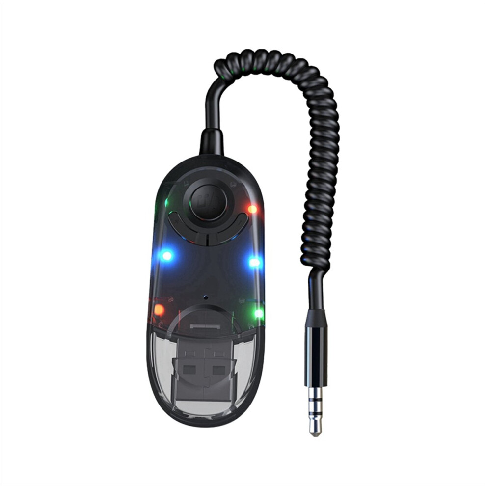 Aux Bluetooth Car Adapter Dongle Cable For Speaker Receiver Usb To 3.5Mm Jack Audio Music 4853162240595
