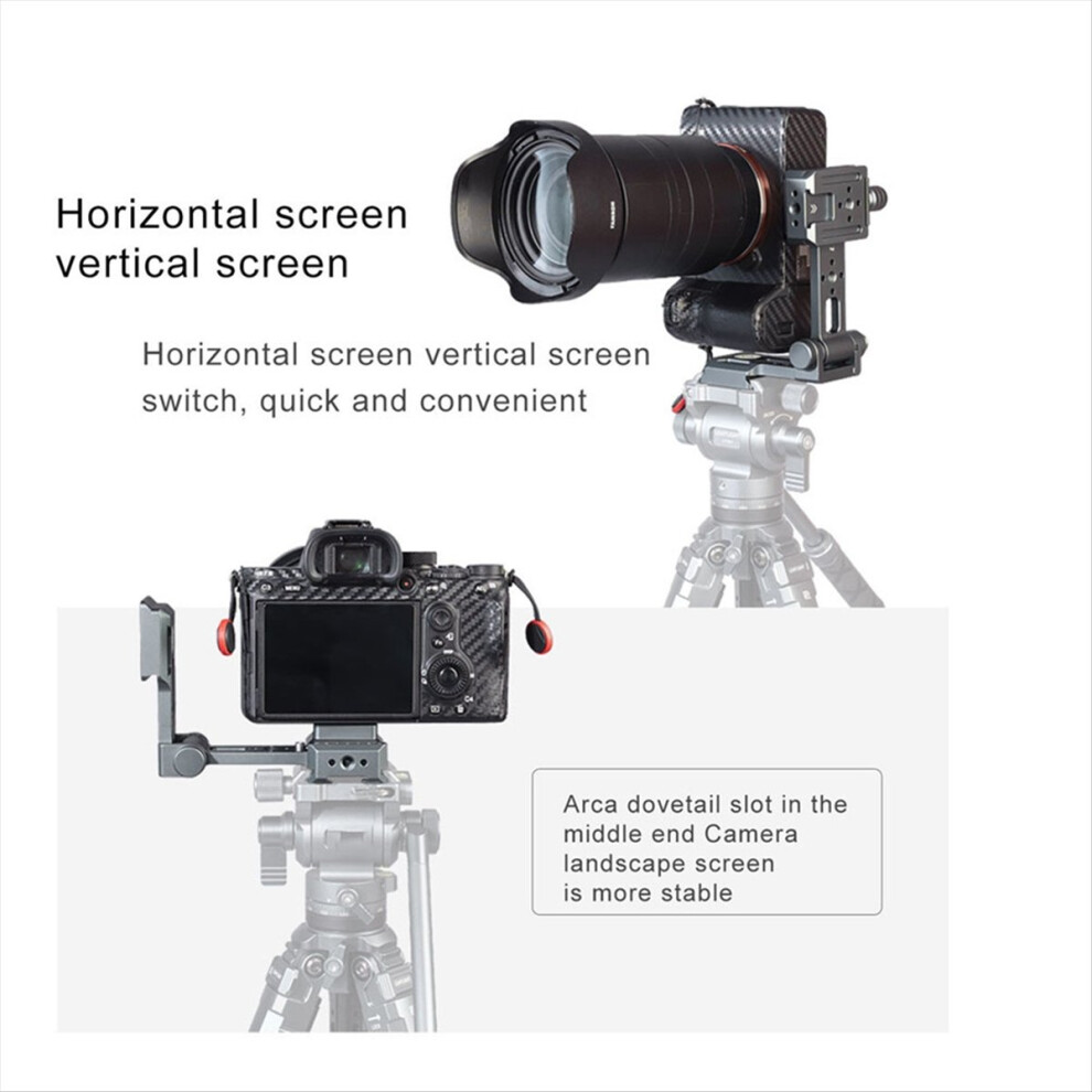 Photos - Other Office Equipment Camera L-Holder Arca Quick Release Plate Vertical Filming Mount W 1/4Inch Cold Shoe for SLR DSLR Bracket