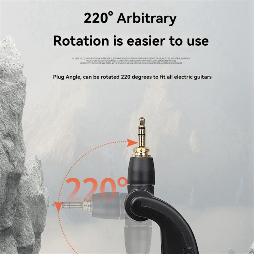 Wireless Guitar System Audio Digital Transmitter Receiver Built-In Rechargeable Battery For Electric 4853162247181