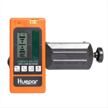 LR-5RG Laser Level Receiver Detector Back-Lit LCD Display Receive Green Red Beam for Outdoor Orange