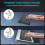 Keyboard Stand and Wrist Pad, Tilted Riser with Rest, Ergonomic Office Desk Part for Computer Home 7