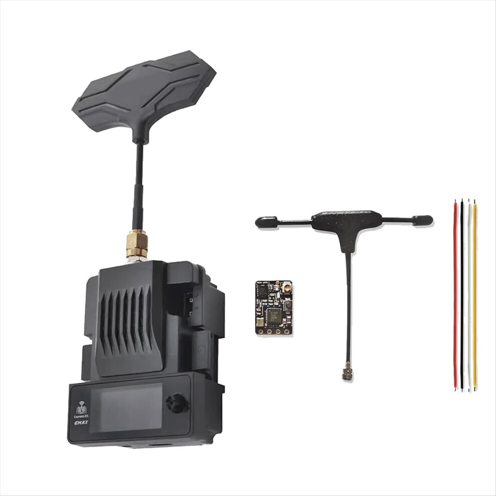 For Link Rx Tx 1W Receiver+Transmitter Kit With Oled Display For Rc Airplane Fpv Drone Elrs 2.4Ghz 4853162249864