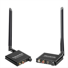 Wireless Audio Transmitter and Receiver 50M 5.8G Adapter with 3.5mm R/L Converter for TV Box DVD PC