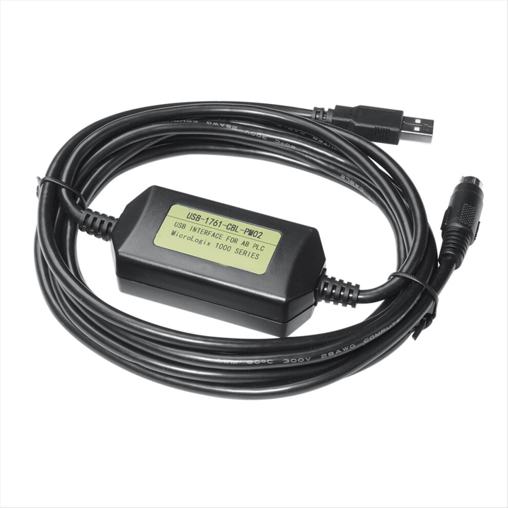 Usb-1761-Cbl-Pm02 For Allen -Micrologix 1000/1200/1400/1500 Series Plc Programming Cable 4853162252376