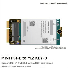 Adapter Card MPCIE to KEY-B Expansion Slot MINIPCI-E M.2 NGFF NIC WIFI Interface M B