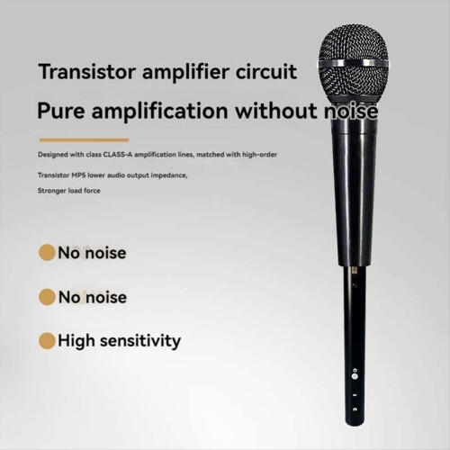 Rechargeable Wired Microphone Special Amplifier Dynamic Preamplifier Speech Stage Recording Gain 2