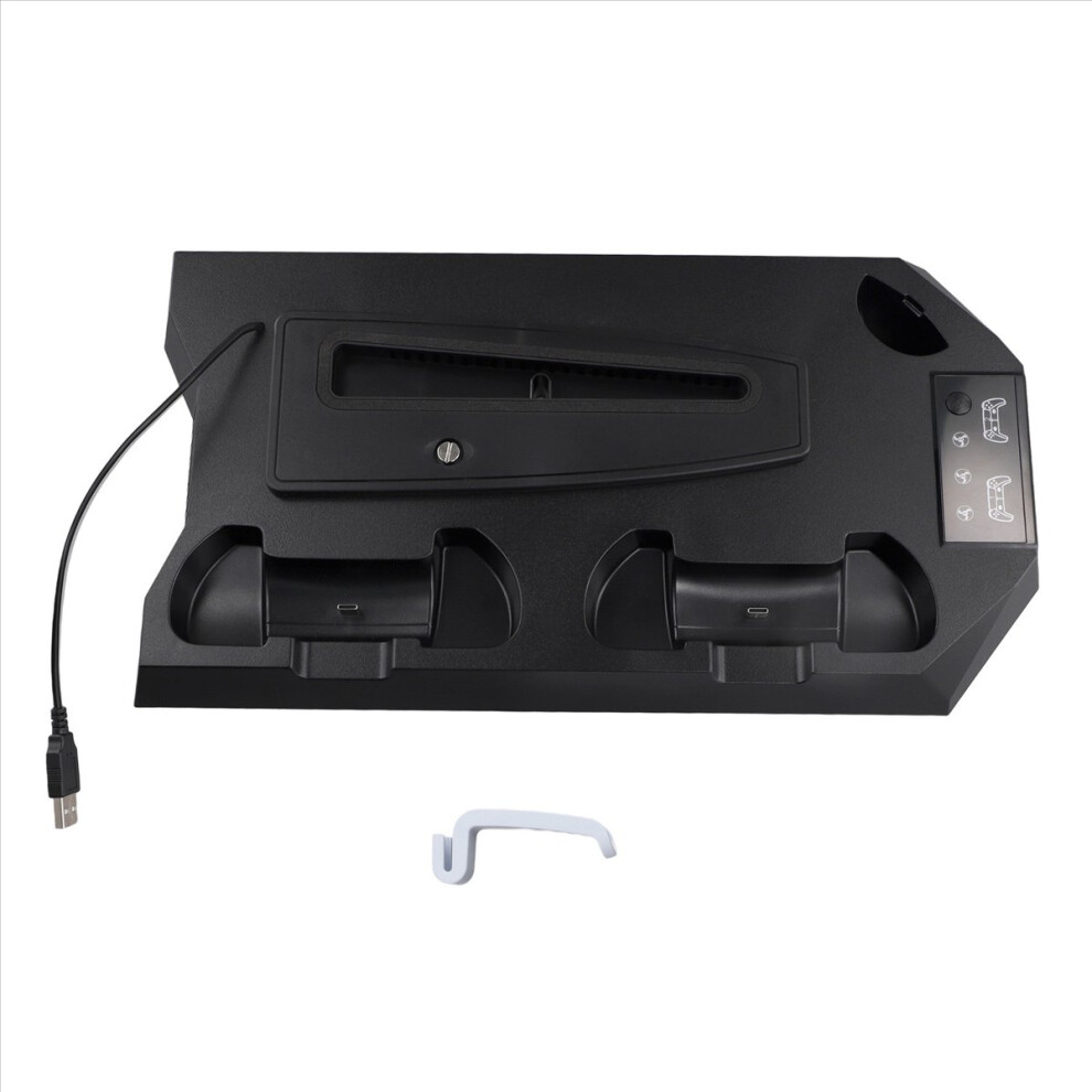 Vertical Cooling Stand For / Slim Console Fast Charging Station Playstation5 Gamepad Dock Black Saudism
