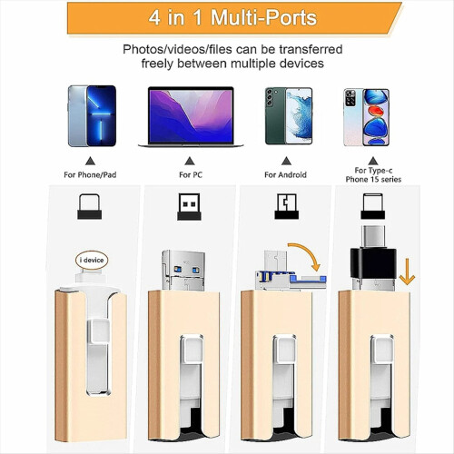 64G Usb Flash Drive 3 in 1 Mobile USB DriveUSB Memory Stick Thumb 2