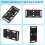 Quick Release Plate Multi-Function Expanding Cold Shoe Cheese Double Hole Tube Clamp Tripod Adapter 6