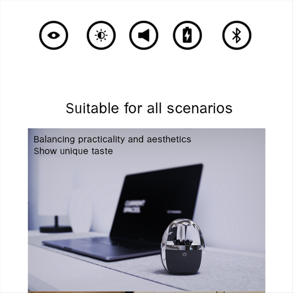 Magnetic Fluid Speaker Bluetooth 5.0 With Music Rhythm Visuals Hifi Sound Quality Wireless 4853162257128
