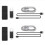 2 Sets One-Key Tool Mod Kit FW 9.0 11.0 System USB Drive Adapter for Game Controller 4