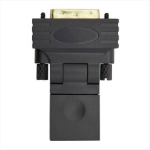 DVI to -Compatible Adapter Male Female 360 Degree Rotating Swivel for HDTV, Video Card
