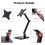 Monitor Stand Quick-Release Mount Aluminum Alloy Desktop for 17-25 Inch Holder Support Bracket 7