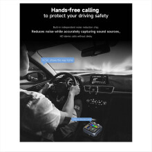Bluetooth 5.3 FM Transmitter Car Adapter Charger 42W PD30W HIFI Sound Effect Wireless Hands-Free Call USB MP3 Player