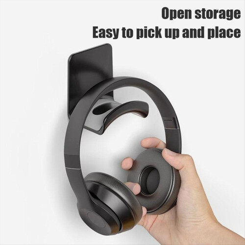 Headphone Stand Wall-Mounted Punch-Free Storage Hook Under-Desk Hanging Under the Table 2