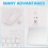 Ultra-Thin Silent Wireless Bluetooth Keyboard and Mouse Set Suitable for Tablet Notebook White 10