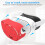 Lens Protection Cover, Anti-Fall VR Controller Handle Cover for 3S 7-Piece Set Red 5